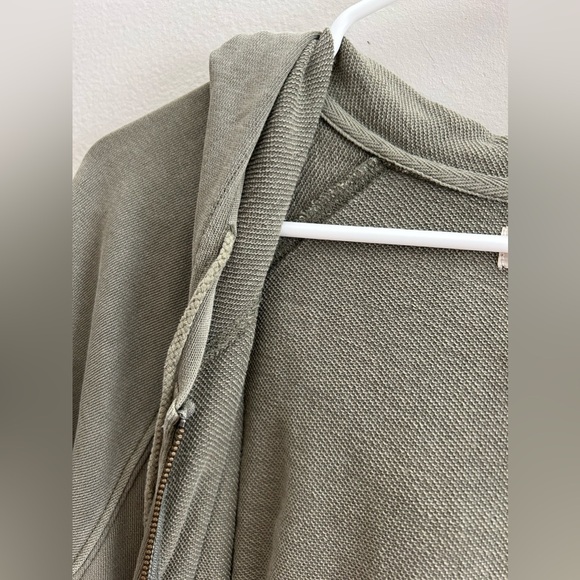 L Space Stay Cool French Terry Cotton One Piece Romper In Washed Army | Size L - Picture 8 of 9